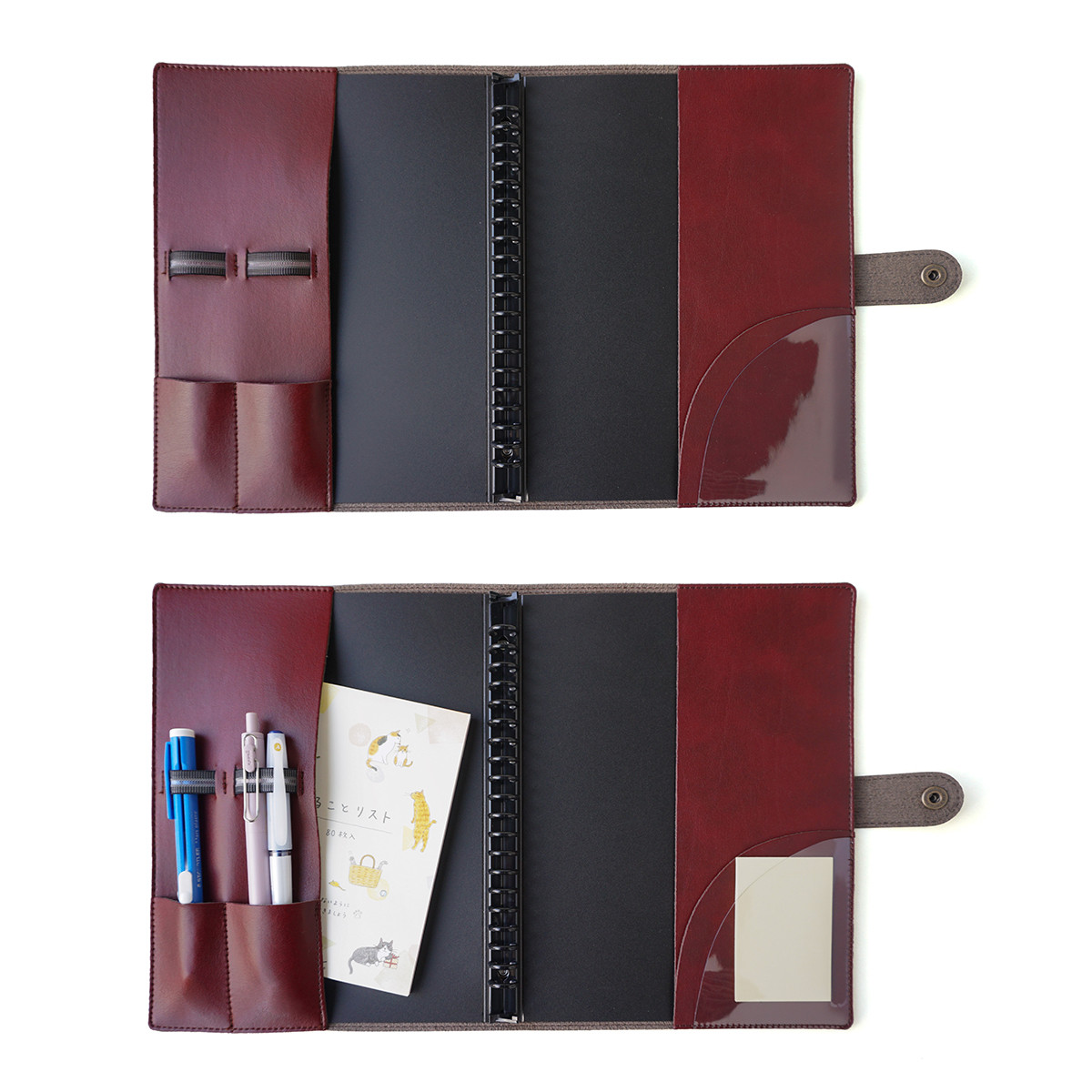 【職人手作り】たっぷり書ける　A5サイズバインダーカバー　システム手帳　スケジュール帳　A5サイズ　日本製　BINDE