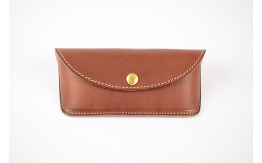 【minca】栃木レザーのメガネケース 本革 /Glasses case 01/チョコ　525【ファッション 人気 おすすめ 】