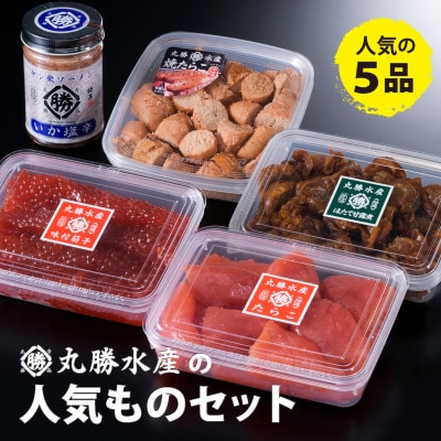 丸勝水産の人気もの 5点セット【水産加工品　バラエティ詰め合わせ】【配送不可地域：離島】【1398086】