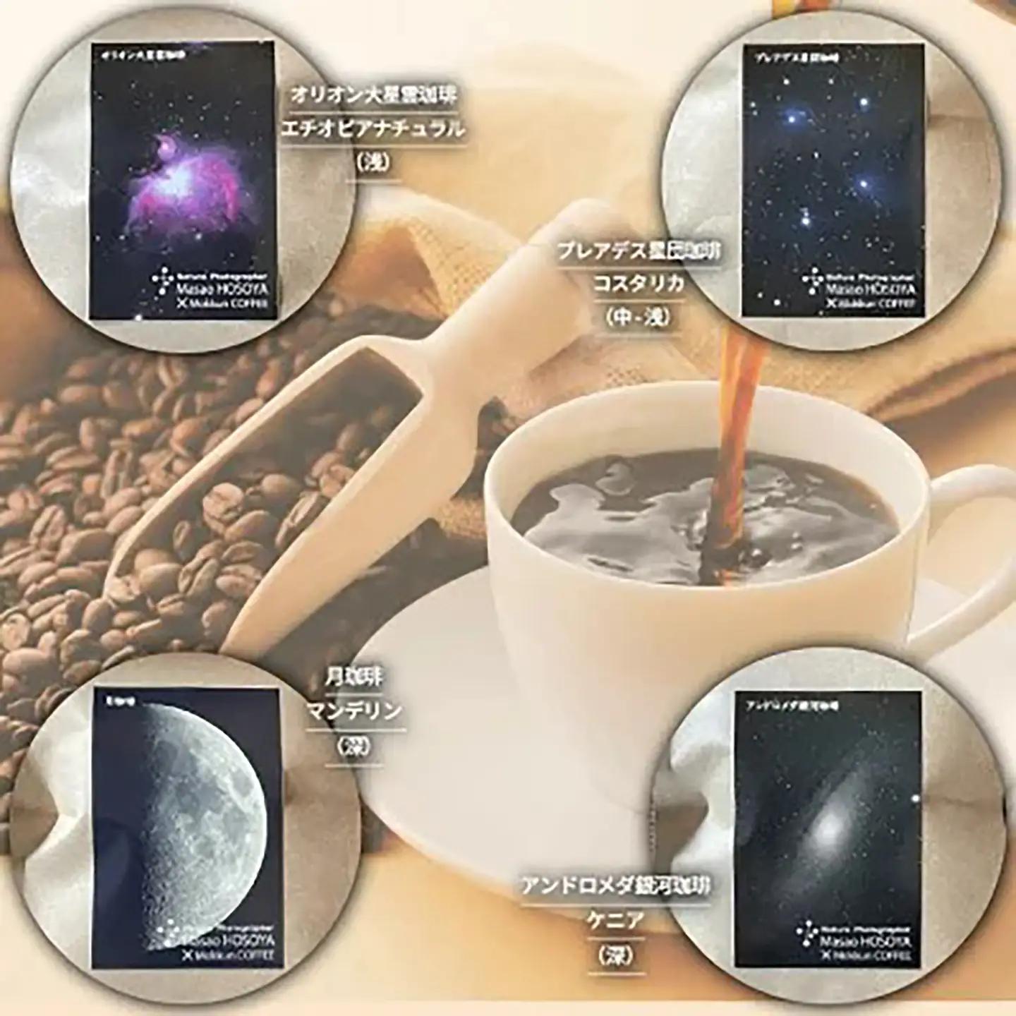 コーヒー豆 星空珈琲 豆のまま 100g×4種 計400g コーヒー