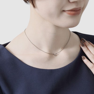 純チタン天然ダイヤモンド0.05ctネックレス 変色しにくい ギフト かわいい 新潟県 弥彦村【配送不可地域：沖縄県】