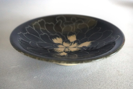 源太夫窯 和食器『丸皿』4枚 [黒]｜食器 お皿 源太夫窯 げんだゆうがま 村山恵子 陶芸品 陶芸作品 陶芸 作家 作品 窯元 [0970]