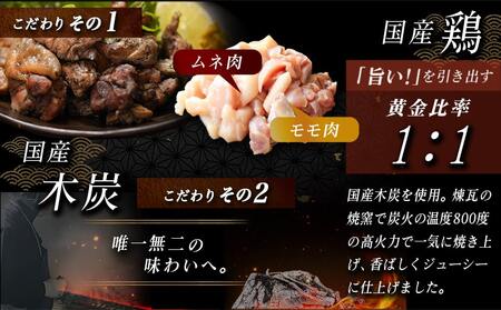 【父の日】本格手焼き!炭火焼鶏1.5kg(500g×3P)ゆずこしょう付≪6月18日～21日お届け≫_AA-1413-FG_(都城市) 塩のみ 急速冷凍 手焼き 湯せん 焼酎との相性も抜群◎ 鶏肉