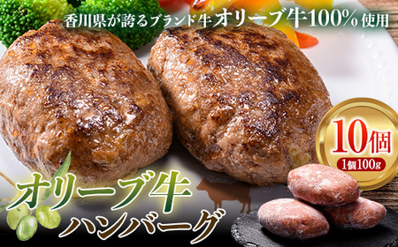 極上オリーブ牛100％使用ハンバーグ 限定1カ月2セット 手ごね 黒毛和牛 冷凍 おかず グルメ 食品 四国 F5J-476