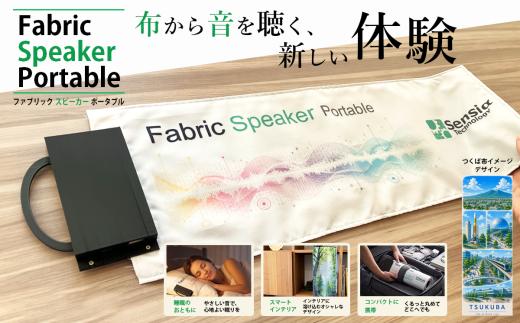 ファブリックスピーカー・ポータブル（つくば市イメージ）1台 スピーカー 音楽 枕 まくら タオル 日用品 家電 スマート家電 インテリア 音響 茨城県 つくば市