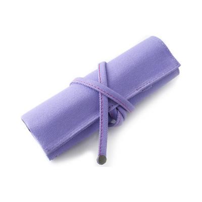 ふるさと納税 松茂町 VanNuys 帆布の巻きペンケース/オープンタイプ(8号帆布製:パープル)