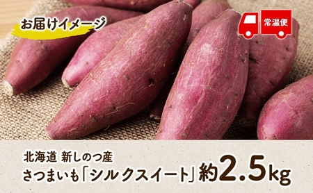 【オンライン決済限定】野菜 新しのつ産 さつまいも（シルクスイート2.5kg） サツマイモ 芋 イモ 甘い 北海道