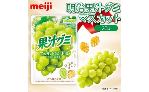 明治 果汁グミ マスカット 54g × 20個 グミ 葡萄 ブドウ お菓子 おやつ フルーツ 果物 果汁 詰め合わせ 詰合せ セット 人気 まとめ買い 明治 静岡県 藤枝市 