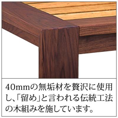 ふるさと納税 常陸大宮市 【家具蔵】ベッドフレームモデルノヘッドレス ダブル ウォールナット材 |  | 02