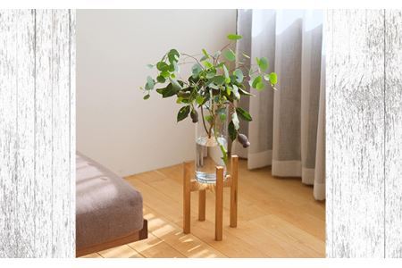 No.586-01 府中市の家具　 プランター・フラワースタンド  Sサイズ　ウォールナット