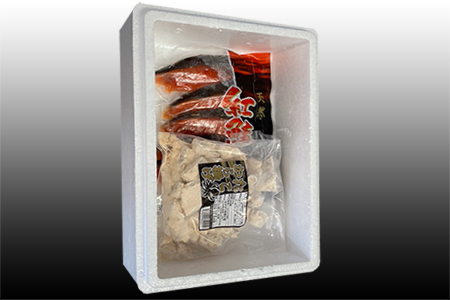 たこ唐揚げ250g×1P、甘塩紅鮭5切×1P G-70009
