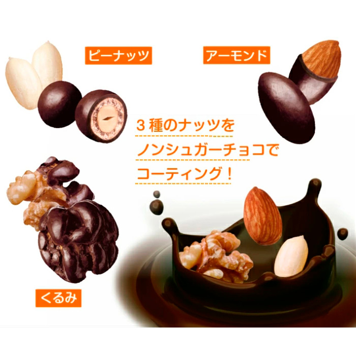 【定期便3回】【でん六】ロカボナッツチョコ 1kg×3ヶ月 小