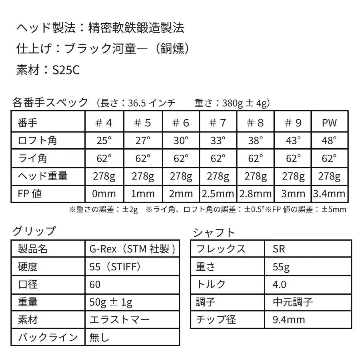 NOOG_ワンレグスアイアン（5本セット:#5～#9).850BA01N