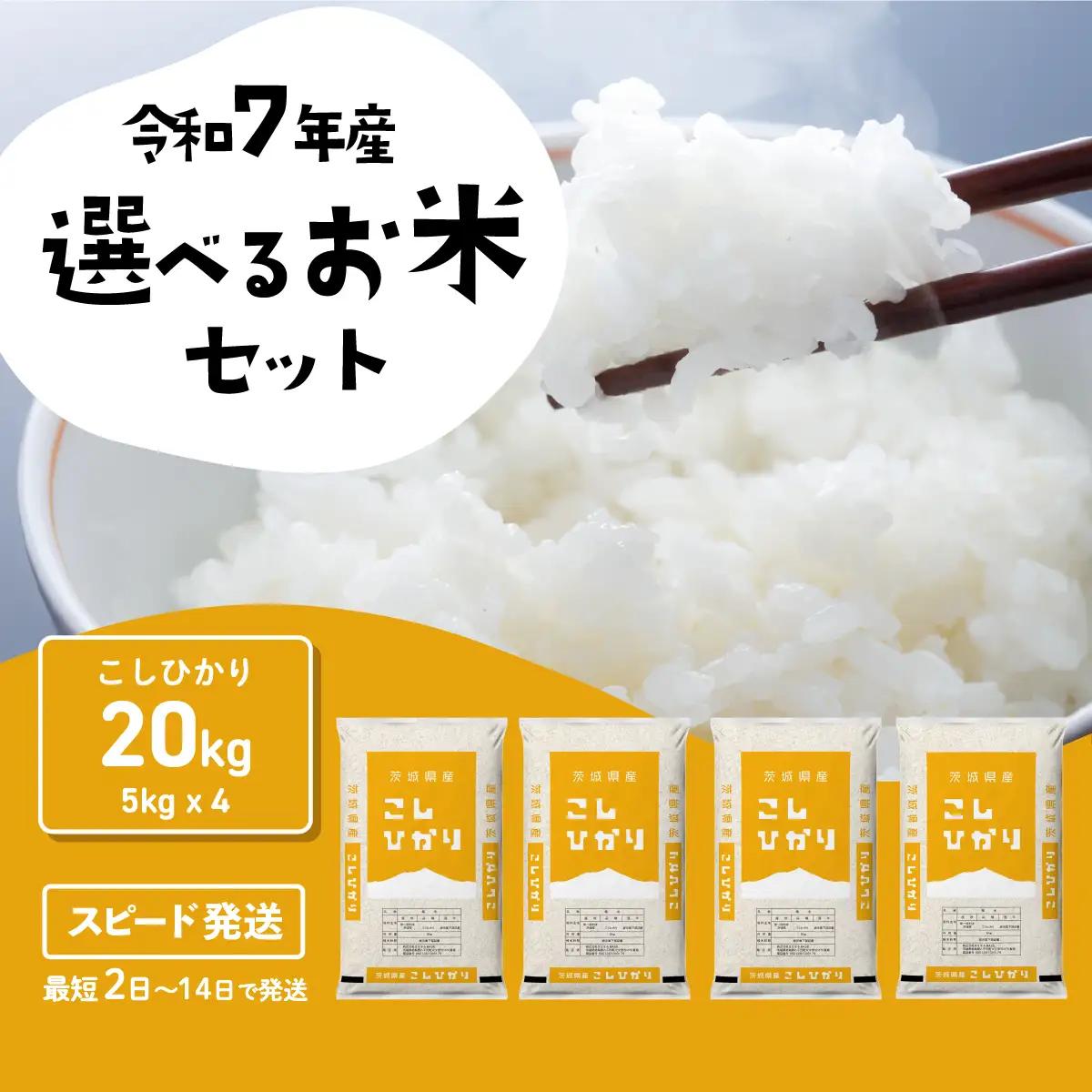 【精米】コシヒカリ 20kg 白米 20kg(5kg×4袋) ブランド米
