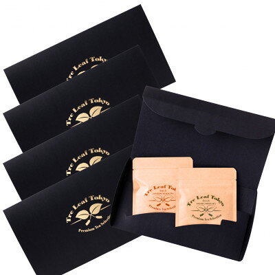 【ふるさと納税】Tre Leaf Tokyo 東京狭山茶・和紅茶ギフトセット黒ケース入 各3包入　5セット【1760310】