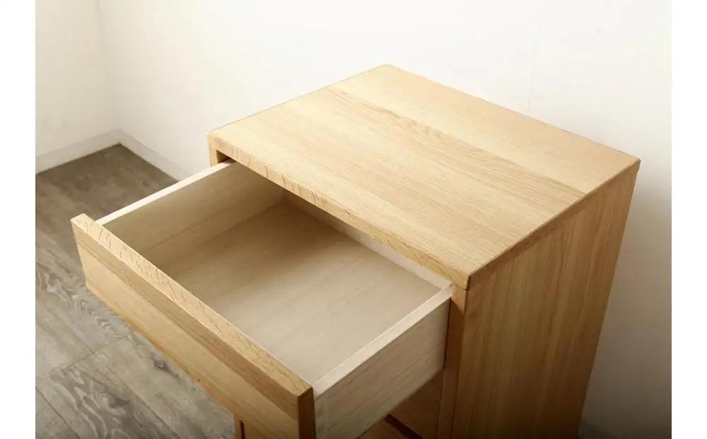 大川家具 ティレ 50cmリビングチェスト 台輪 天然木オーク(ナラ)