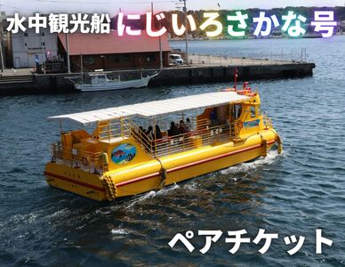 水中観光船にじいろさかな号ペアチケット M033-001 