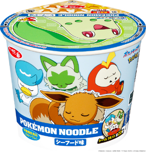 サッポロ一番 ポケモンヌードル シーフード 味 12食 おまけシール 付き 子供 向け 即席 カップ 麺 セット インスタント ラーメン ミニ カップ麺 カップヌードル 箱買い 即席麺 非常食 保存食