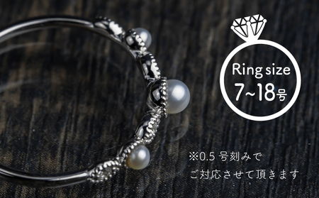 pt900 淡水 パール & 0.04ct ダイヤモンド リング 指輪 （RP-MR-0701） 鑑別書 保証書 ケース 付 ／ ジュエリー アクセサリー 宝石 プラチナ ギフト プレゼント 贈り物 