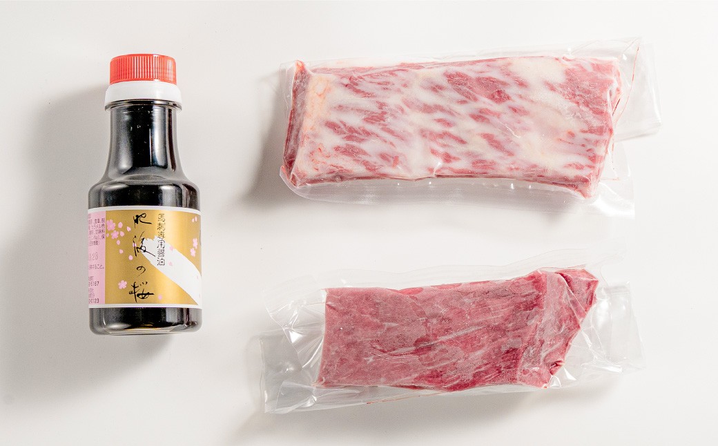 【桜屋】 赤身 霜降り 馬刺し 食べ比べ （各150g） 計300g （専用醤油付き 150ml×1本）