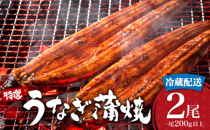 ＜順次配送＞ うなぎ蒲焼き 400g (200g×2尾) 冷蔵 21ys-0007