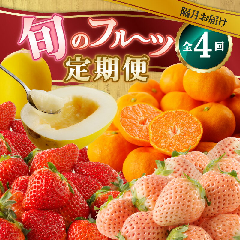【ふるさと納税】旬のフルーツ定期便（4回）／淡雪 白いちご さがほのか いちご 苺 キンショウメロン メロン ハウスみかん みかん 旬 定期便 佐賀県 玄海町 ＼レビューキャンペーン実施中／