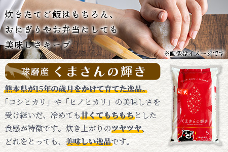 【令和7年度産 新米】球磨産 くまさんの輝き 精米 10kg(5kg×2) 白米 お米 こめ ライス 米 新米 熊本県 多良木町 036-0204 10kg(5kg×2)