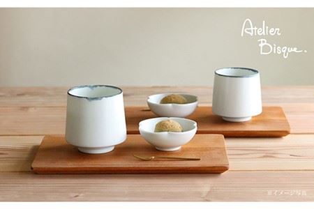 【波佐見焼】ペア 湯呑み 大・小 セット  食器 皿 【アトリエビスク】 [RD22] 