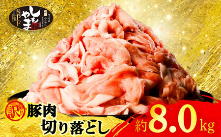 訳あり 豚肉切り落とし 8kg [SPF] 豚肉切り落とし