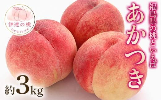 【2026年出荷分先行予約】福島県産 あかつき 約3kg (7～12玉) 農業生産法人種まきうさぎ株式会社 伊達の桃 桃 フルーツ 果物 もも モモ momo F20C-500