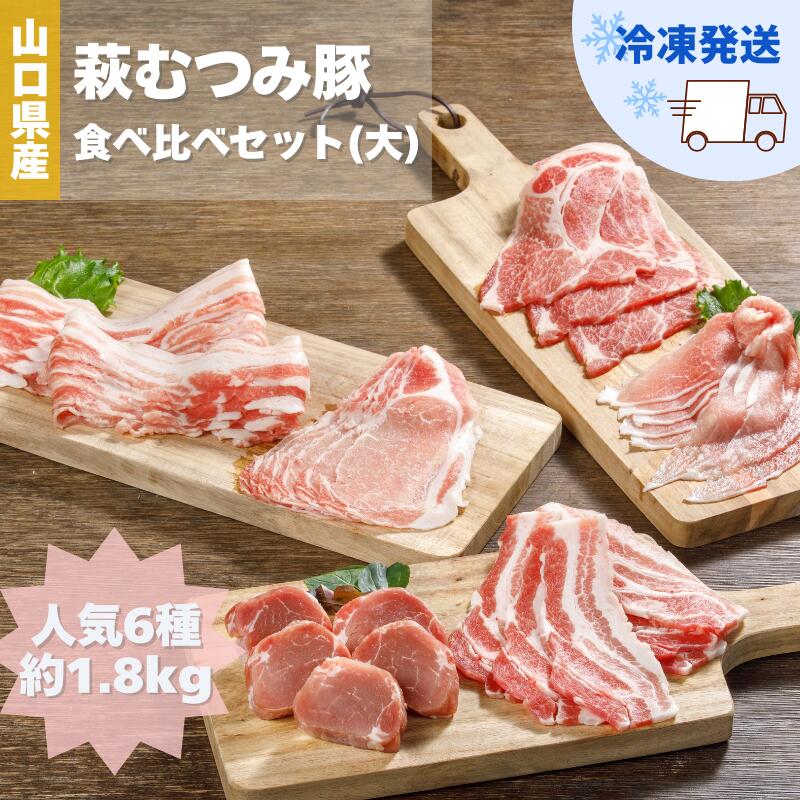 【ふるさと納税】萩むつみ豚 食べ比べセット（大）