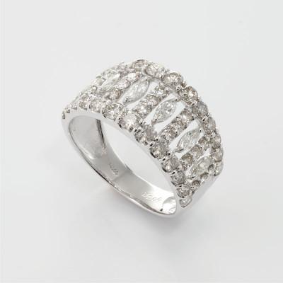 ふるさと納税 泉佐野市 ARC-EN-CIEL　PTダイヤ2ctマーキス使いリング【鑑別書付き】サイズ『13号』J005-2 |  | 03