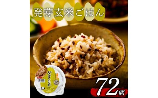 発芽玄米 ごはんパック 160g 72個 発芽 玄米 米 ごはん ご飯 こめ パックライス パックご飯 パックごはん ご飯パック パック ライス 備蓄 保存 非常 防災 電子 レンジ 温めるだけ レン