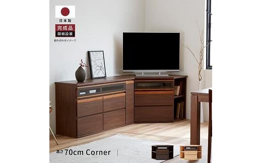 
            ブレイク １２０AVコーナーボードH ハイタイプ 全２色 【モーブル】【大川家具】【色をお選びください】
          