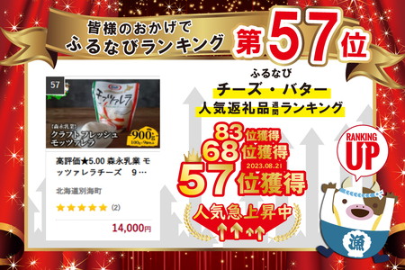 高評価★5.00 森永乳業 モッツァレラチーズ　９００ｇ (１００ｇ×９個セット)　クラフト フレッシュモッツァレラ 北海道 別海町 チーズ ちーず ピザ  （ チーズ ちーず モッツァレラ フレッシ