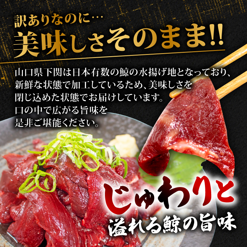 訳あり 鯨 赤身 ブロック 刺身 ［クジラ専門店］