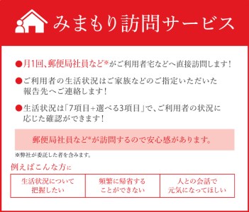 郵便局のみまもり訪問サービス（6カ月）