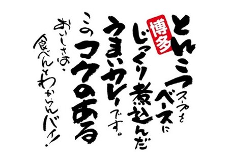 博多とんこつ「Bacacaカレー」12食セット【C-124】博多 博多とんこつ カレー 豚骨鶏ガラスープ