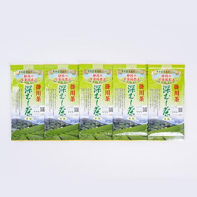 ふるさと納税 掛川市 世界農業遺産　静岡の茶草場農法　掛川茶深むし茶・葉織　100g袋×5本 |  | 02