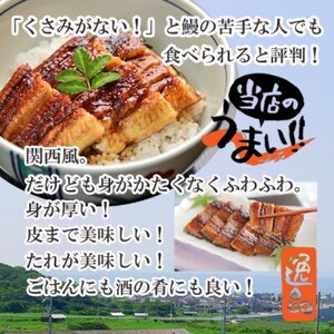 【冷凍2尾】岬町自慢の味　うなぎの川島家　国産うなぎ蒲焼　中サイズ(195g～210g)特製タレ付き【配送不可地域：離島】【1488337】