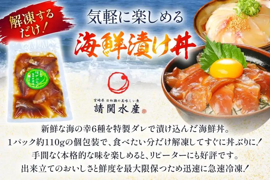 海鮮丼 食べ比べ 約110g 6種セット 海鮮丼