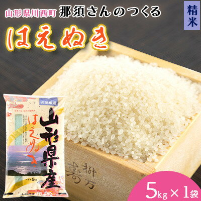 【ふるさと納税】【令和7年産】山形県産【はえぬき】精米 5kg(5kg×1袋)【1672659】