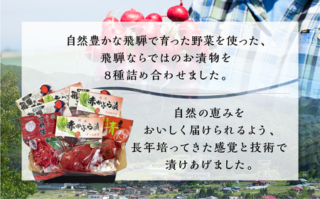 飛騨のお漬物 4種詰め合わせ 赤かぶ 赤かぶら 4点セット モリモリ食品 漬物 