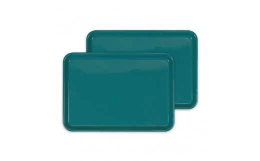 
カラフルピノトレー M 33cm ターコイズブルー 2枚組　タツクラフト
