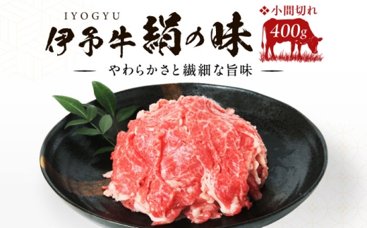 牛肉 伊予牛「絹の味」黒毛和牛 小間切れ 400g ／ 肉 お肉 にく 食品 愛媛県産 ギフト 牛肉 黒毛和牛 和牛 伊予牛 小間切れ こま切れ 愛媛 国産 お取り寄せ 特産品 産地直送 内子 返礼品 お礼 贈り物 人気 おすすめ 送料無料 四国 愛媛県 内子町 ふるさと納税 焼肉 お礼品 年末 お歳暮 お中元 厳選 旨み 【全国農業協同組合連合会愛媛県本部】 [BKBB001]