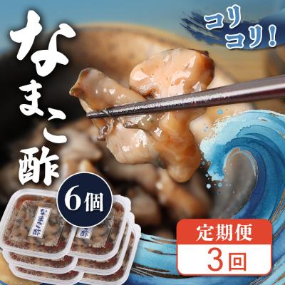ふるさと納税 羽幌町 【定期便:全3回】【マリナシーフーズ】なまこ酢×6個 計360g【02184】