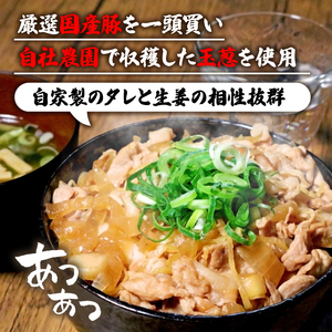 国産豚の自家製 生姜焼き丼の具 600g(150g×4袋) （レンジ調理豚丼 豚丼レトルト 豚丼冷凍 5000円豚丼)