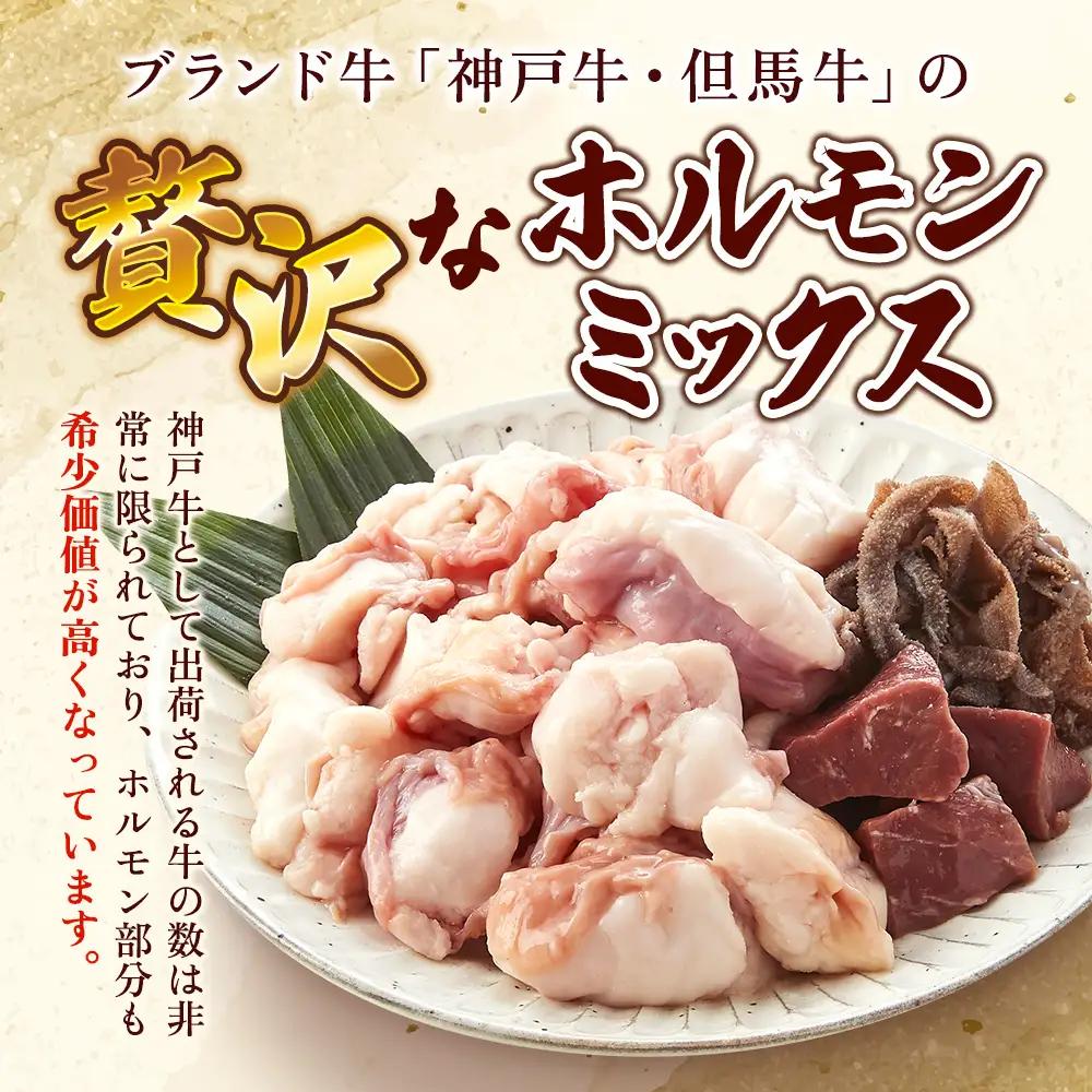 牛ホルモン 神戸牛 但馬牛 ミックス 計500g 牛ホルモン