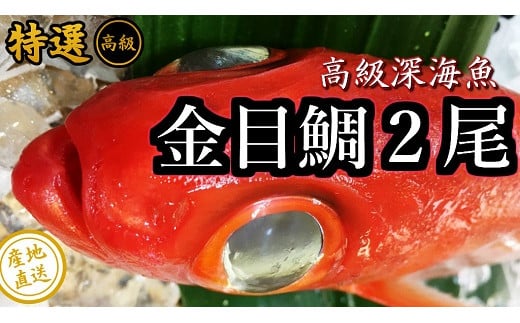 
土佐甲浦　釣り金目鯛！調理済み　2尾まるごと！　M132
