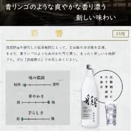 【本格焼酎】彩響・さくら白波【ソーダ割りが美味しい焼酎 900ml×2本】A3-349_酒・アルコール 芋焼酎 焼酎 _【配送不可地域：離島】【1551241】